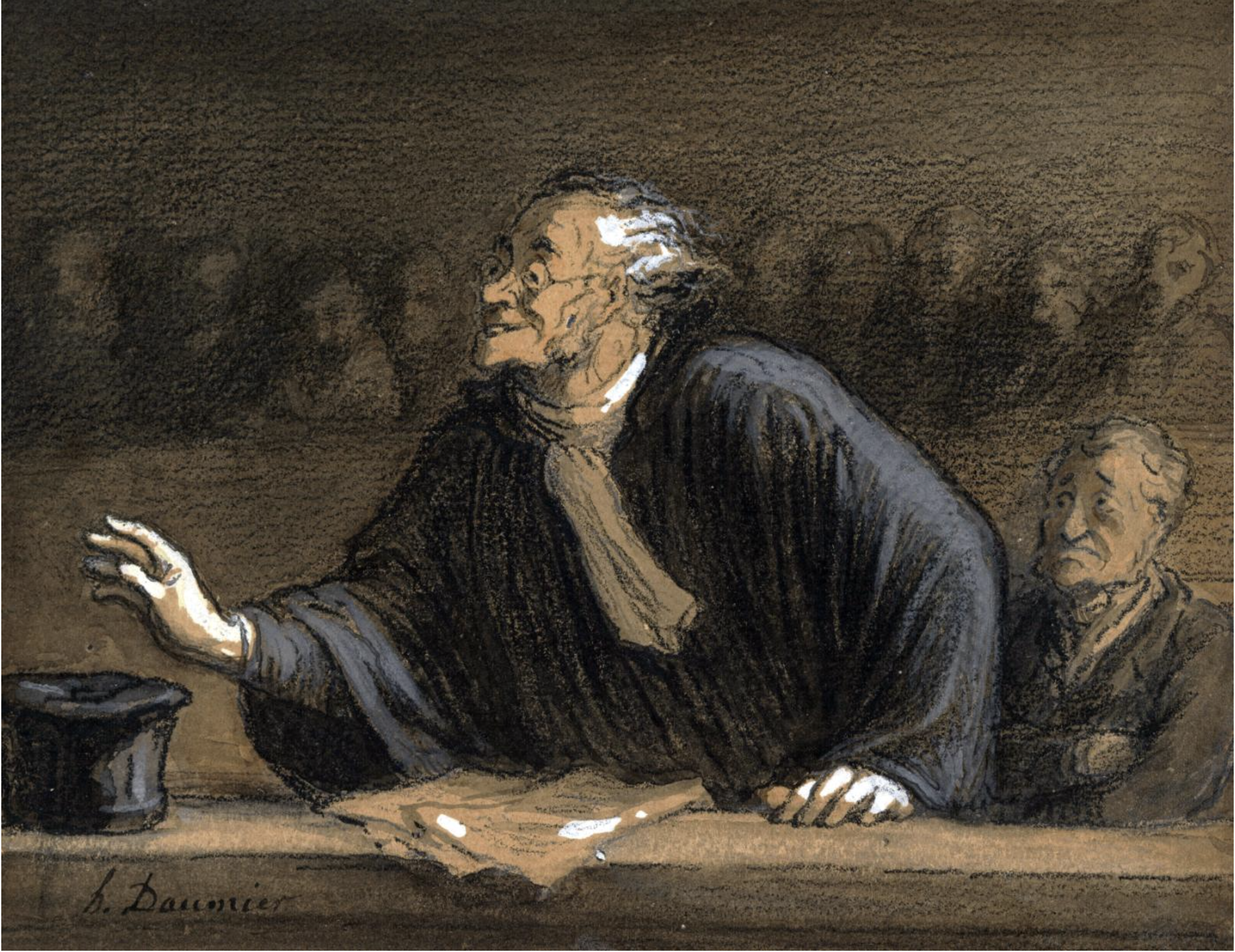 Un défenseur habile, Honoré Daumier